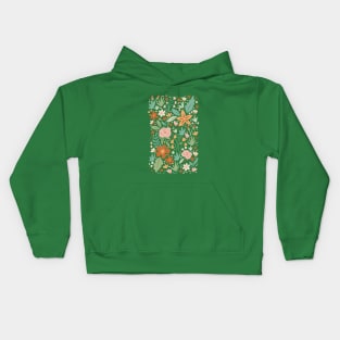 Spring Garden - Green Kids Hoodie